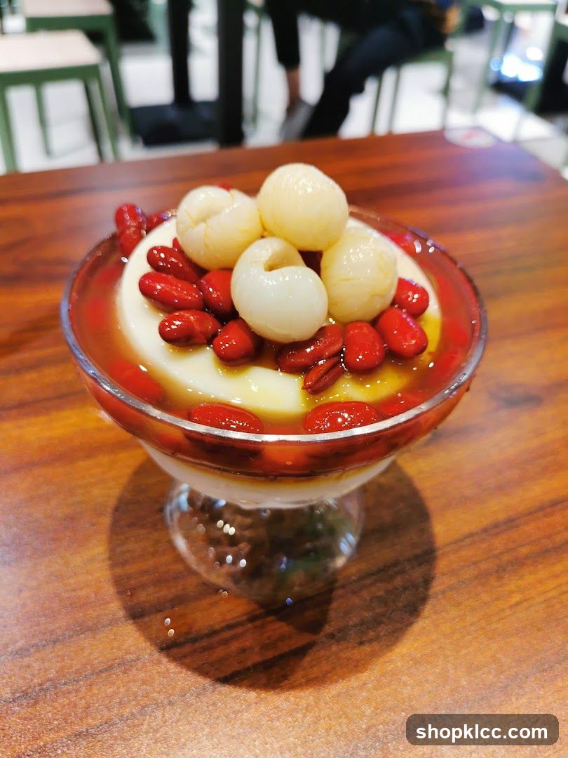 Dessert with Lychees and Red Beans