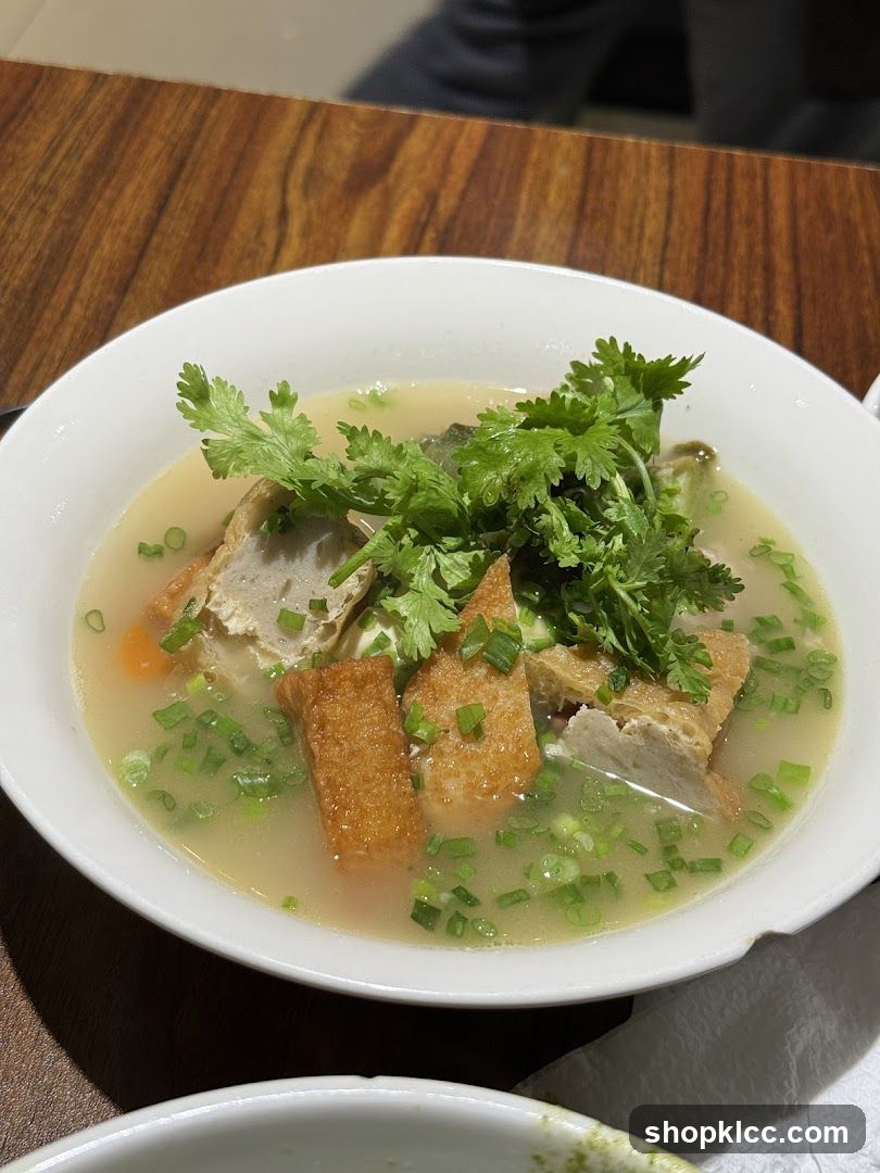Soup with Tofu and Greens
