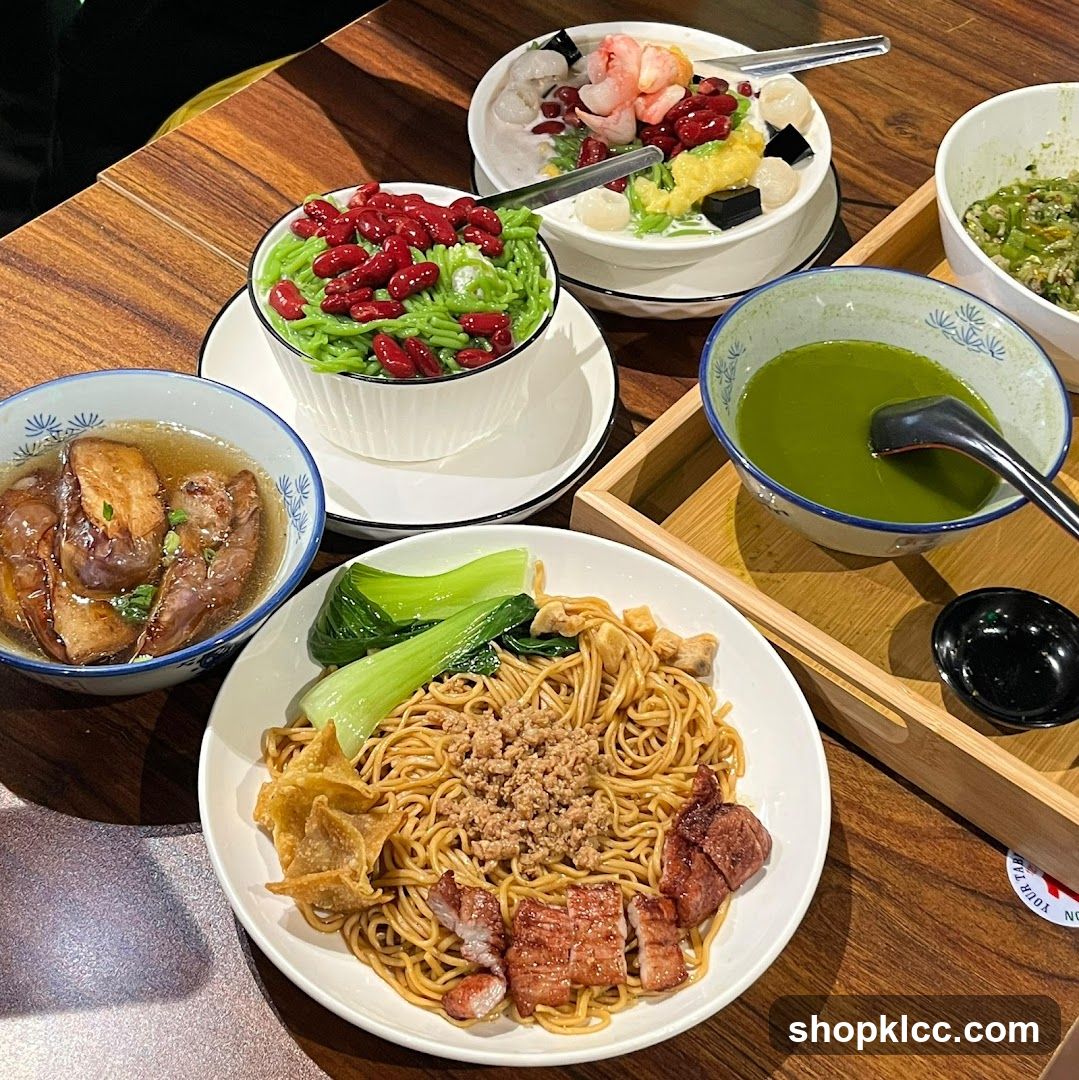Dish Spread on Wooden Table