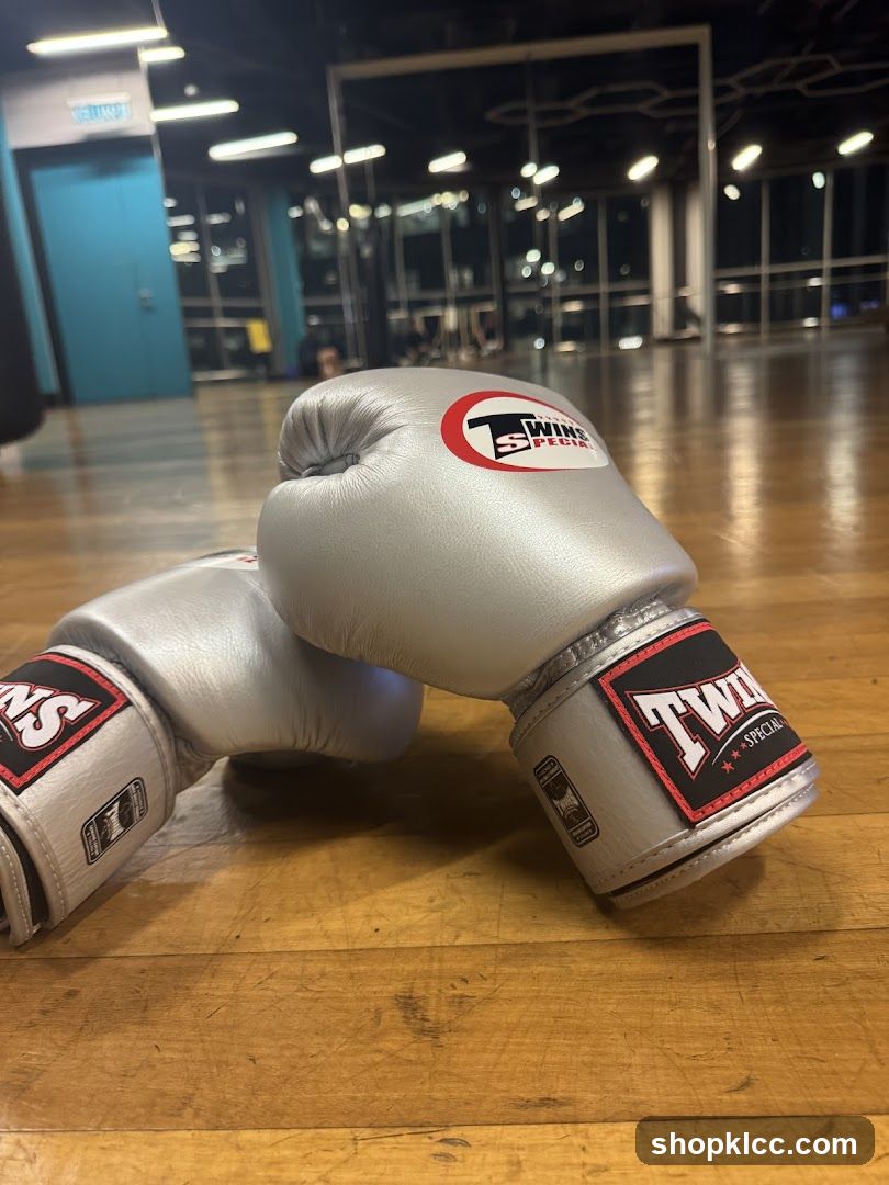 Boxing Gloves on Wooden Floor