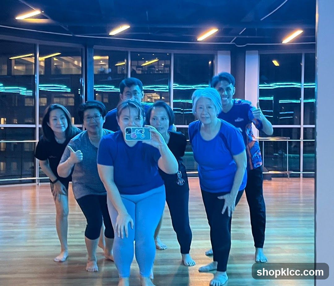 Group fitness class photo