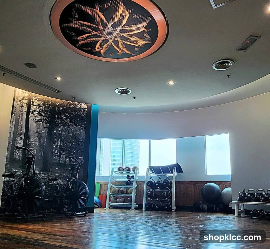 Gym Interior with Equipment and Decor