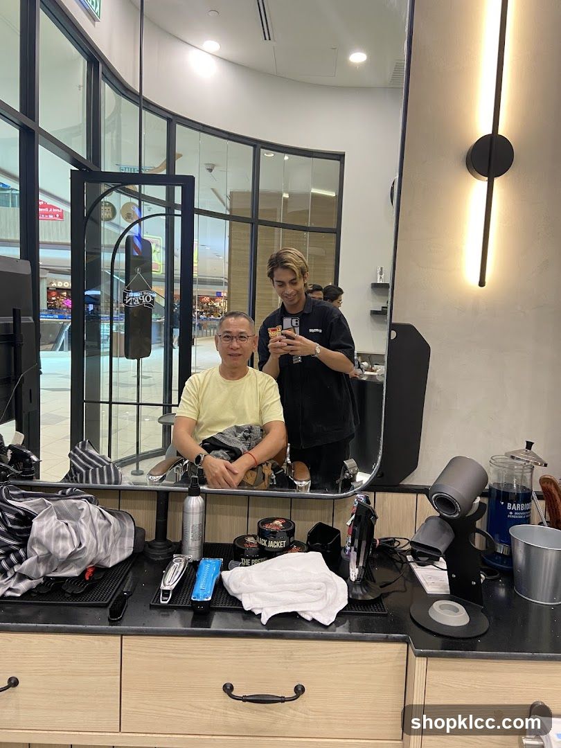 Barber Shop Interior Reflection