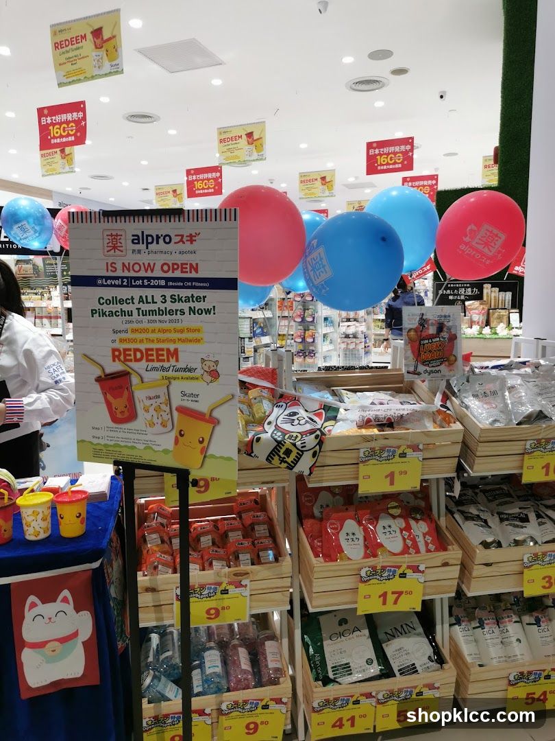 Alpro Shop Interior with Skater Tumbler Promotion