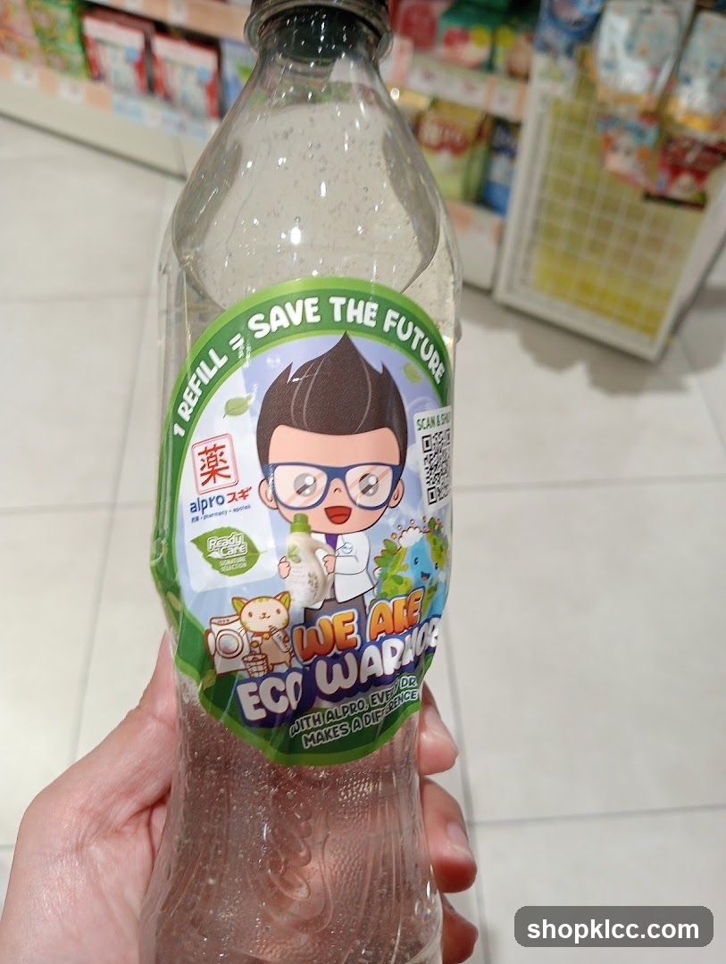 Alpro Refill Bottle with Eco Warrior Label