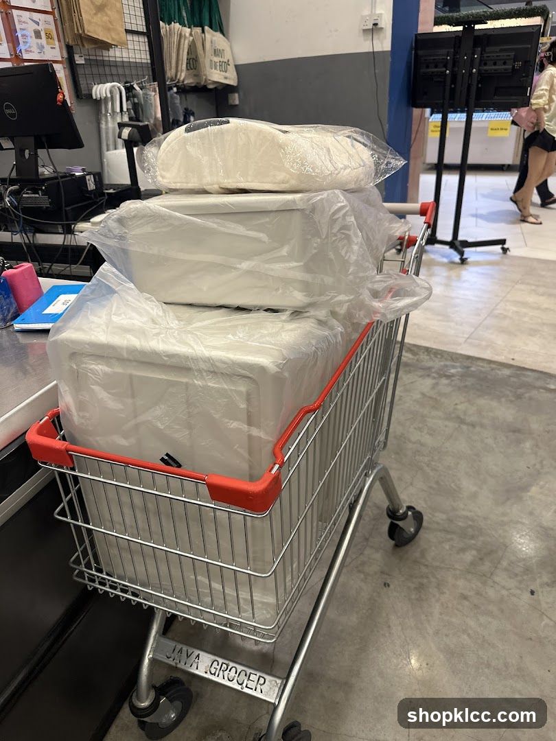Shopping Cart with Boxes