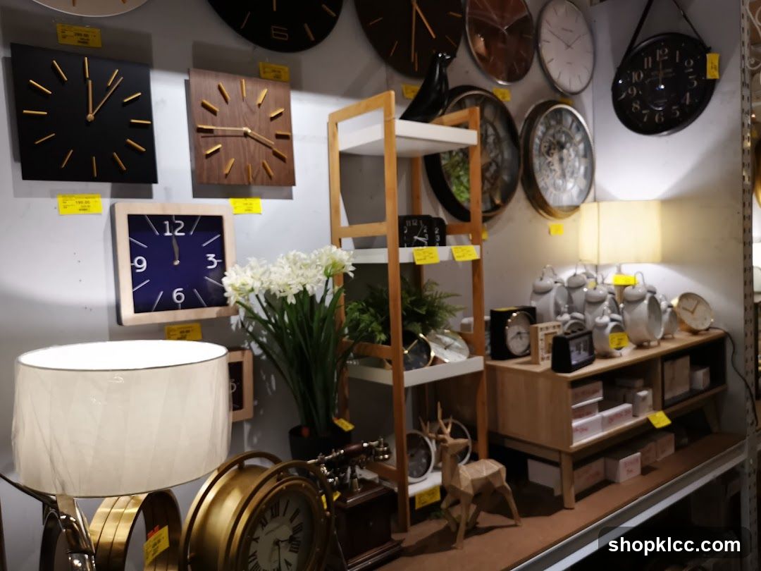 Clock and Home Decor Display
