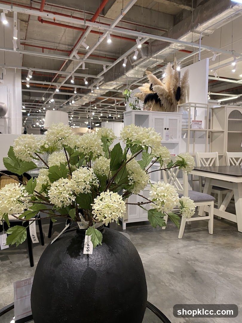 Interior of a furniture or home goods store