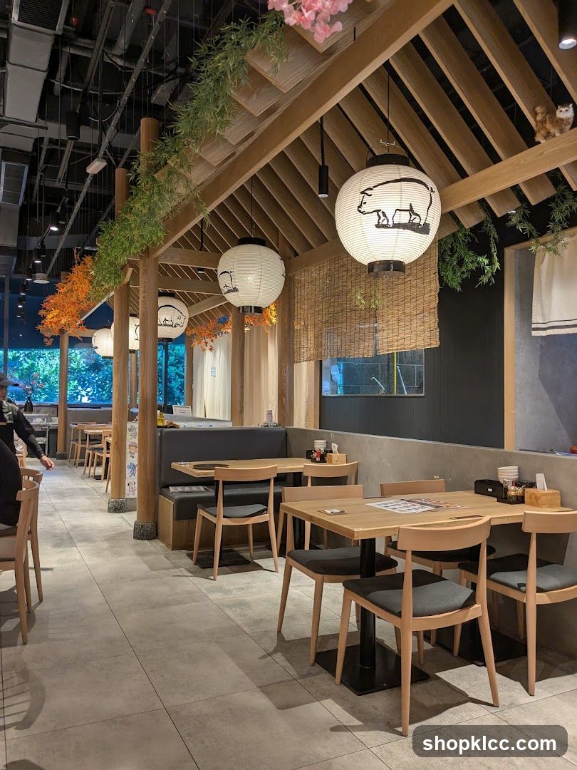 Japanese-style restaurant interior