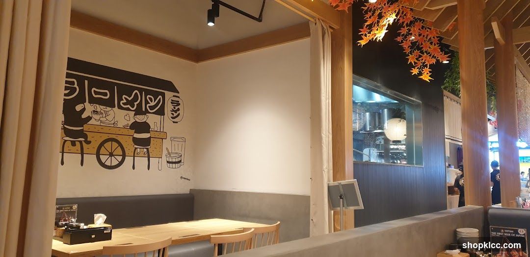 Restaurant Interior with Wall Art