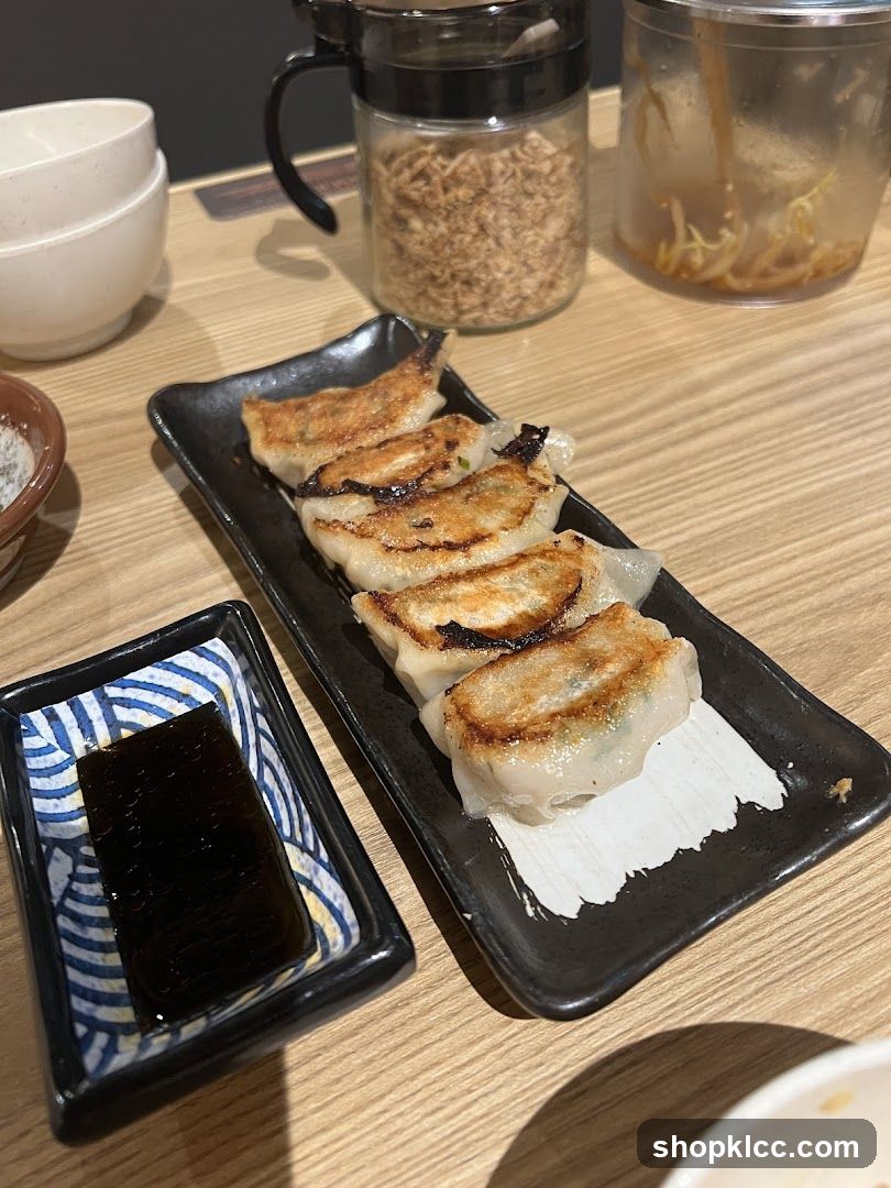 Gyoza with Soy Sauce