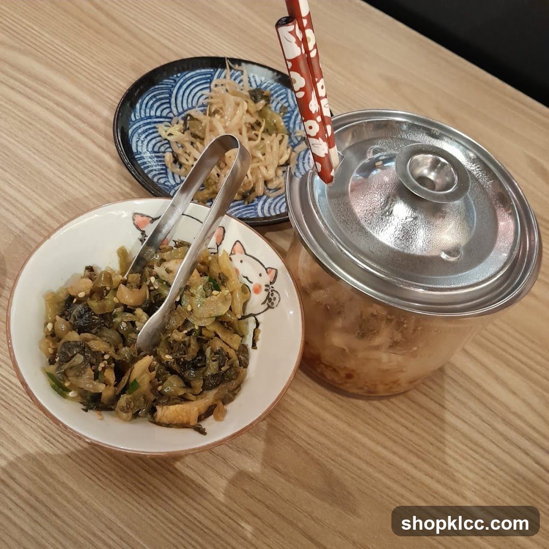 Food on table