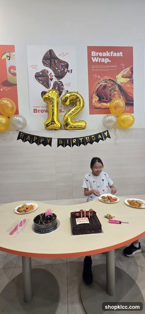 Birthday Celebration at a Cafe