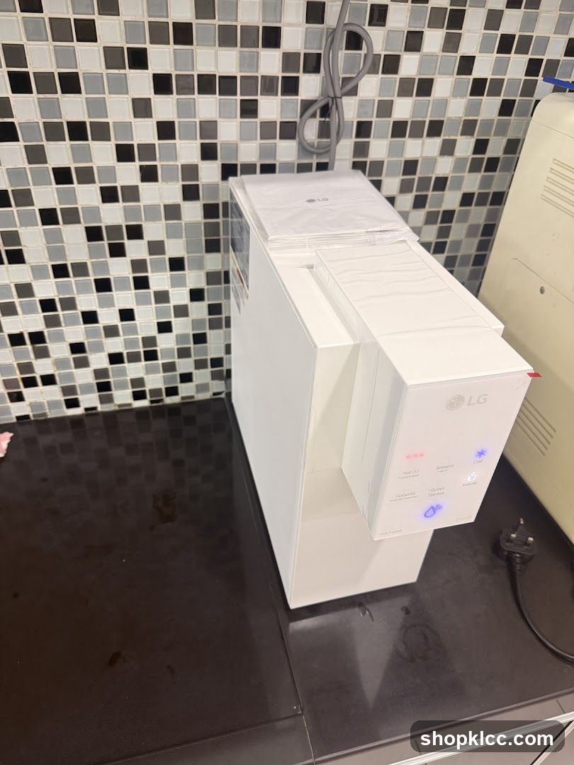 LG Water Dispenser on Kitchen Counter