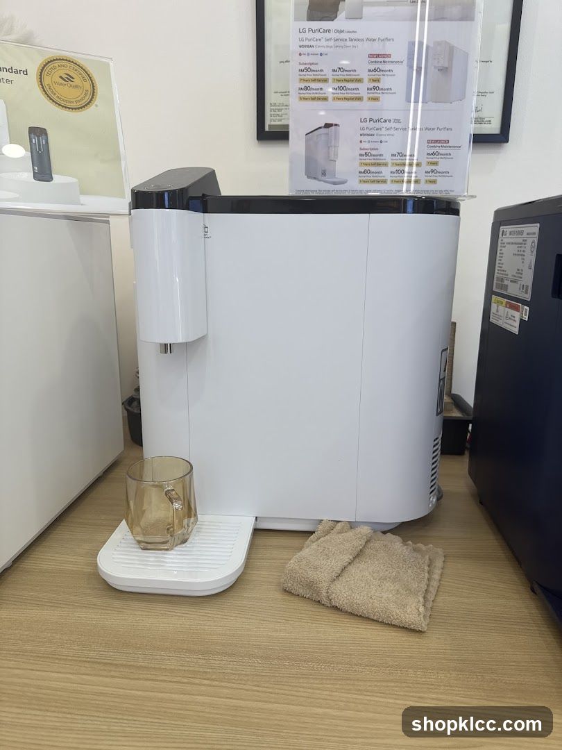 LG Water Purifier Display