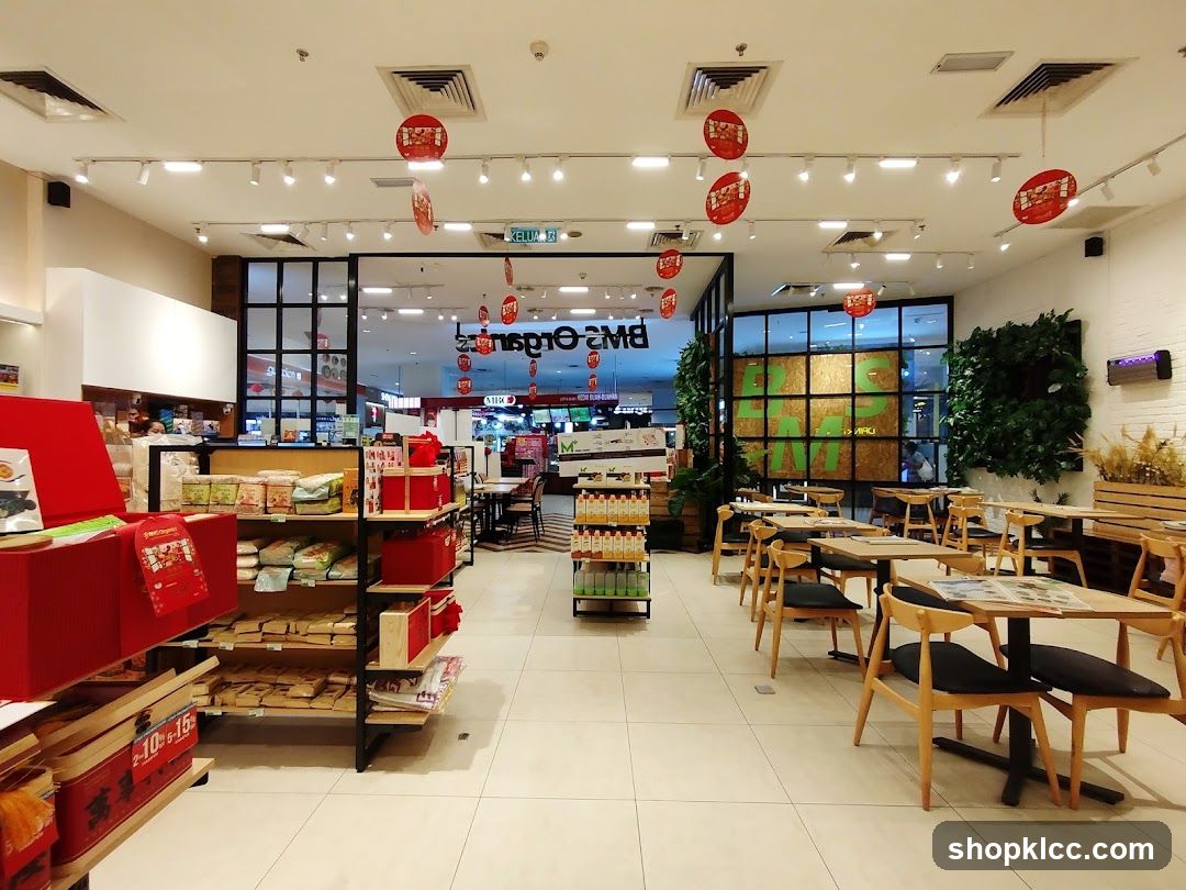 Interior of a food court or cafe area
