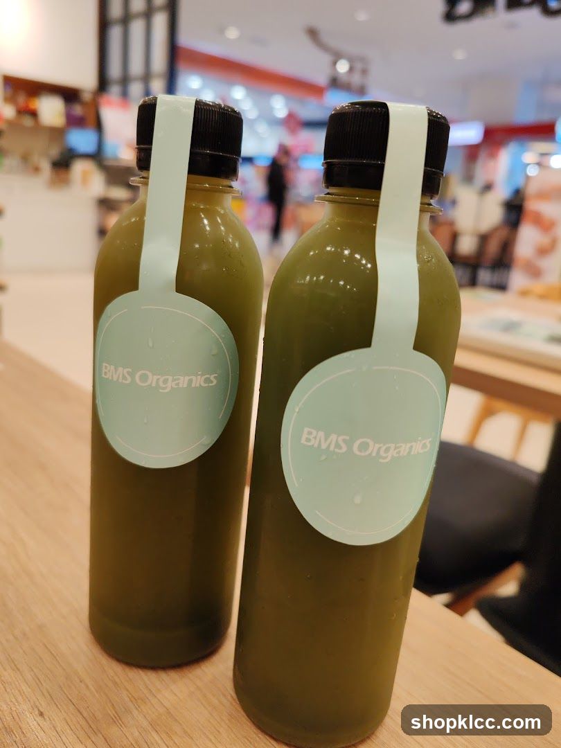 BMS Organics Juice Bottles