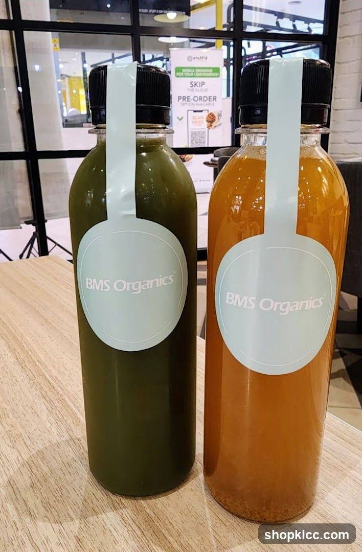 BMS Organics Juice Bottles