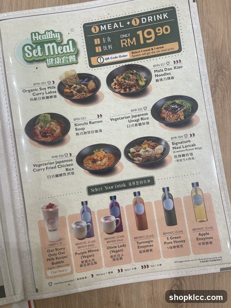 Healthy Set Meal Menu
