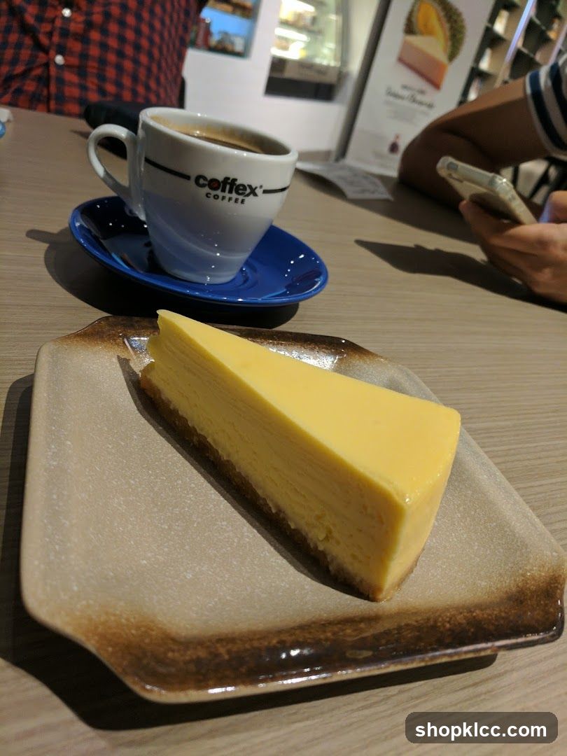Coffee and Cheesecake at Coffex Coffee