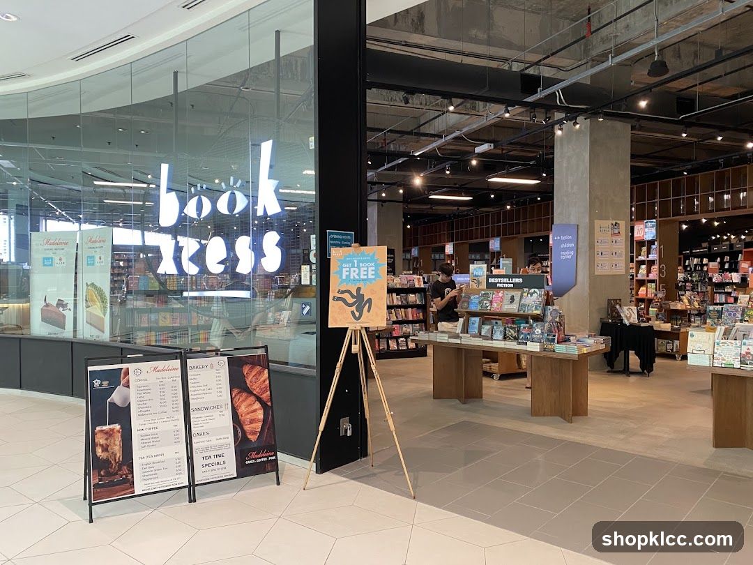 Bookstore Interior with Menu Boards