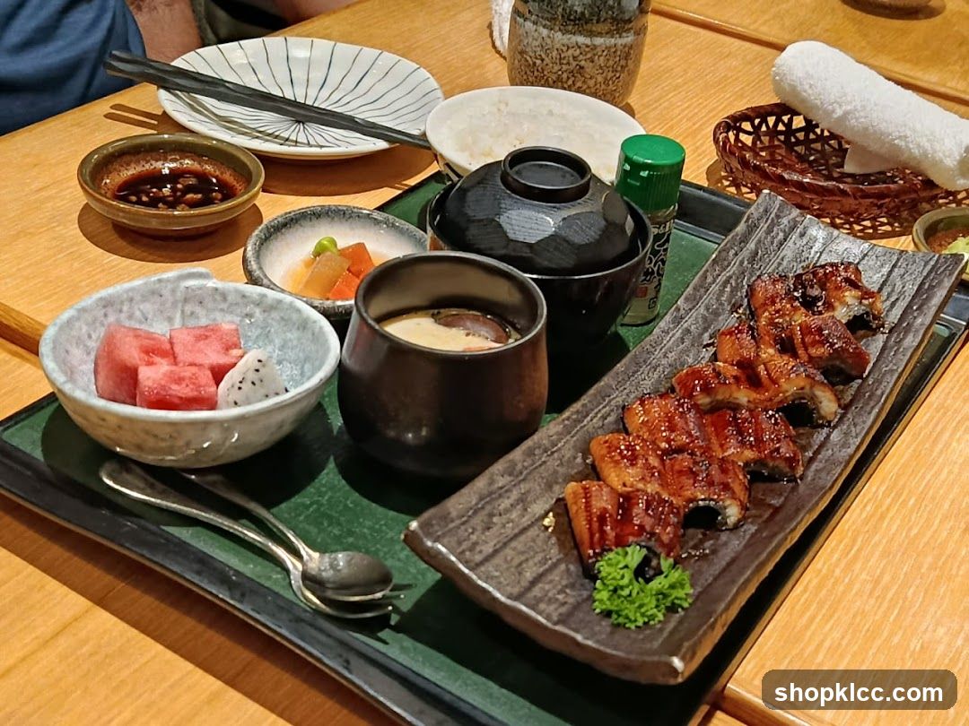 Eel and Fruit Platter