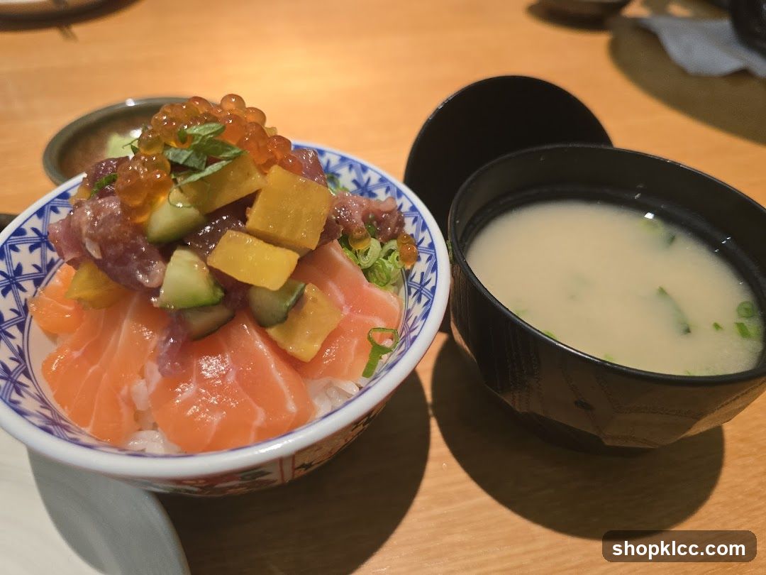 Sashimi Bowl with Soup