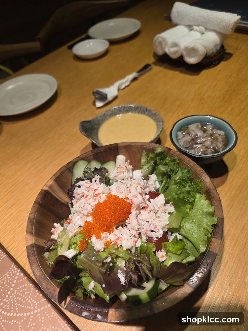 Salad with Crab and Caviar