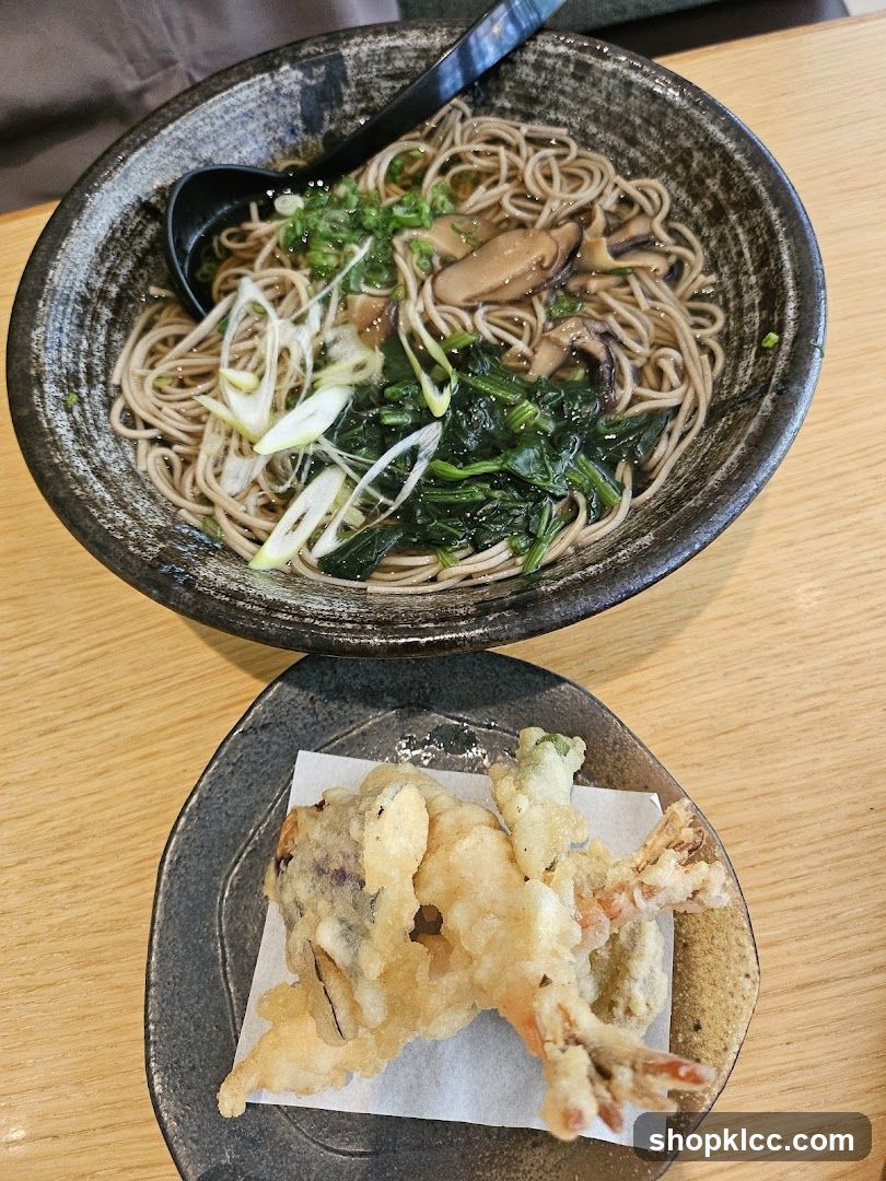 Soba Noodles with Tempura