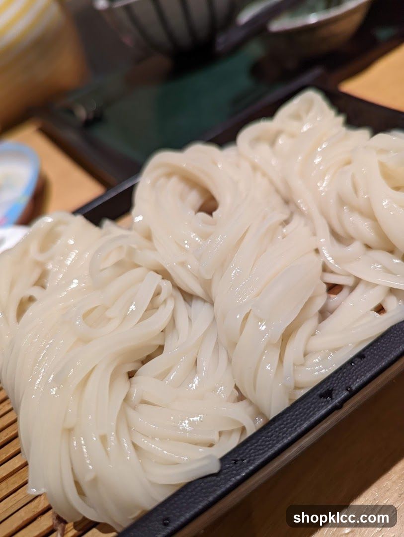Noodles in a tray