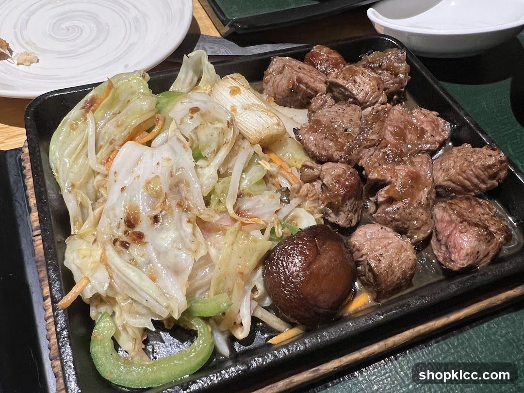 Grilled Beef and Cabbage Platter