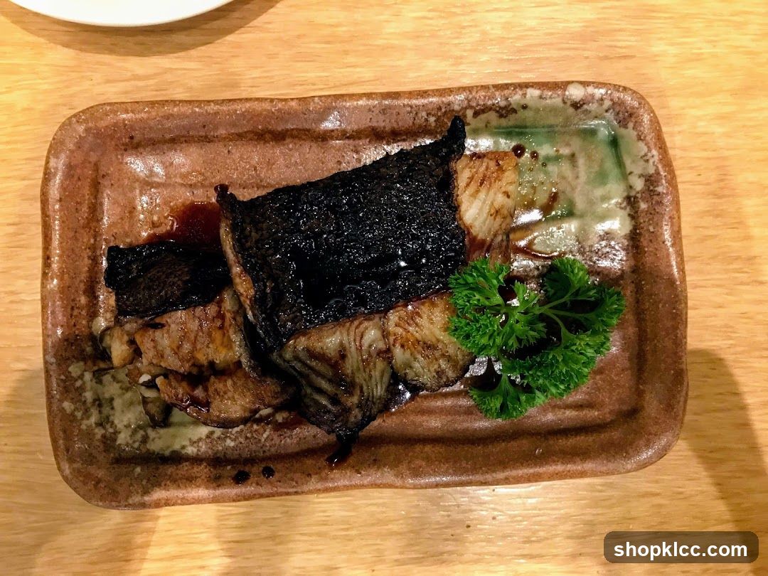 Grilled Fish with Parsley Garnish