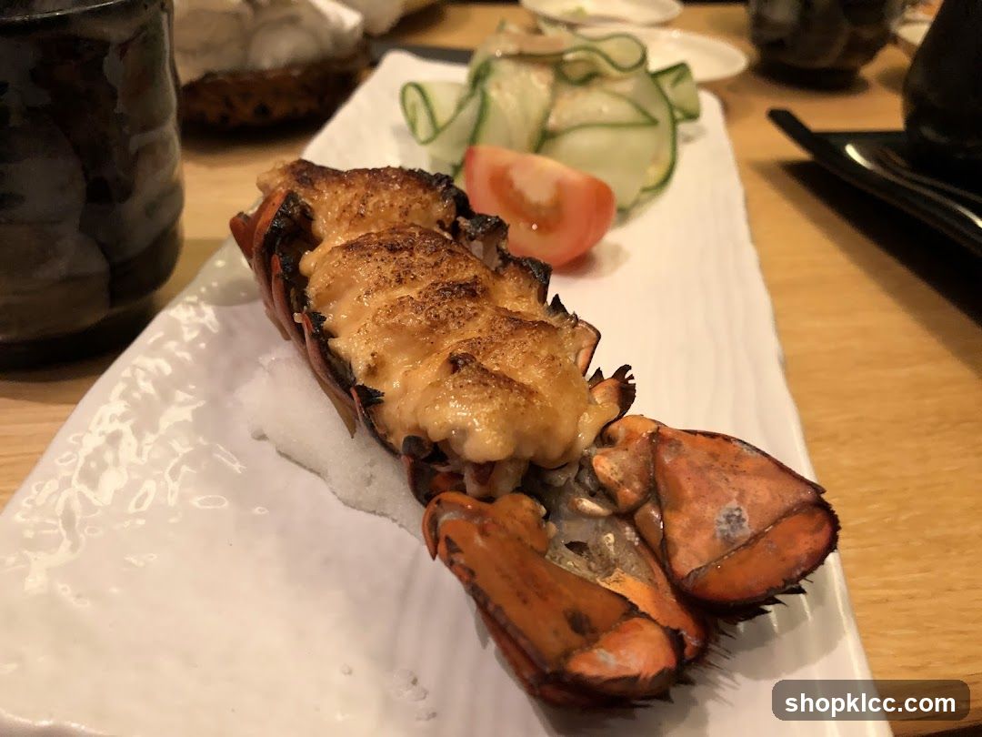 Grilled Lobster Tail with Side Salad