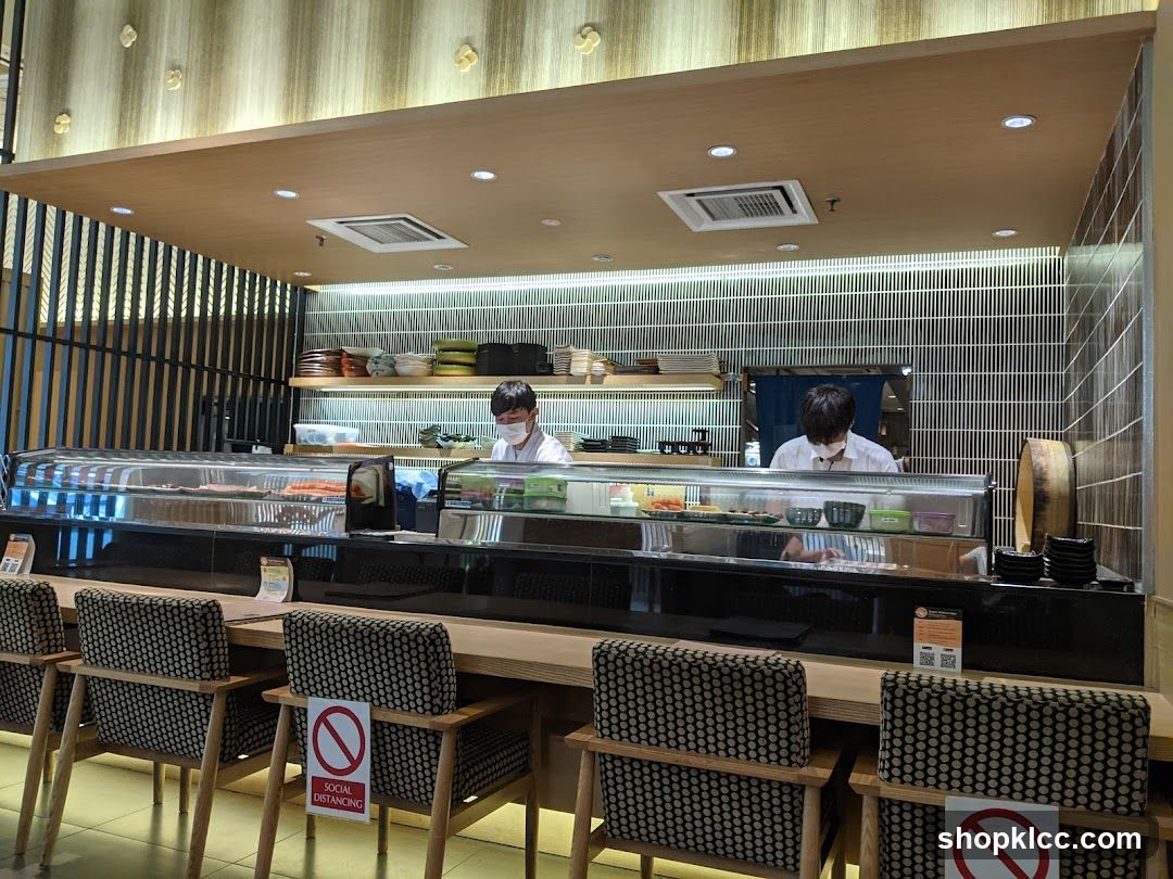 Restaurant Interior with Staff Behind Counter