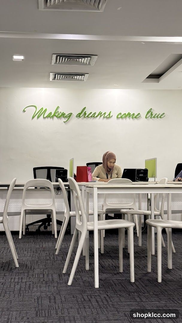 Office Space with Motivational Quote