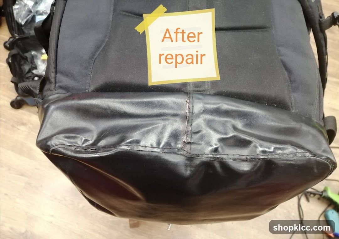 Backpack after repair