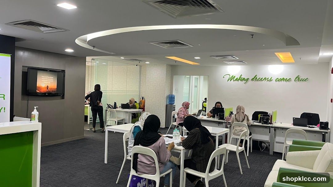 Office Interior with People Working
