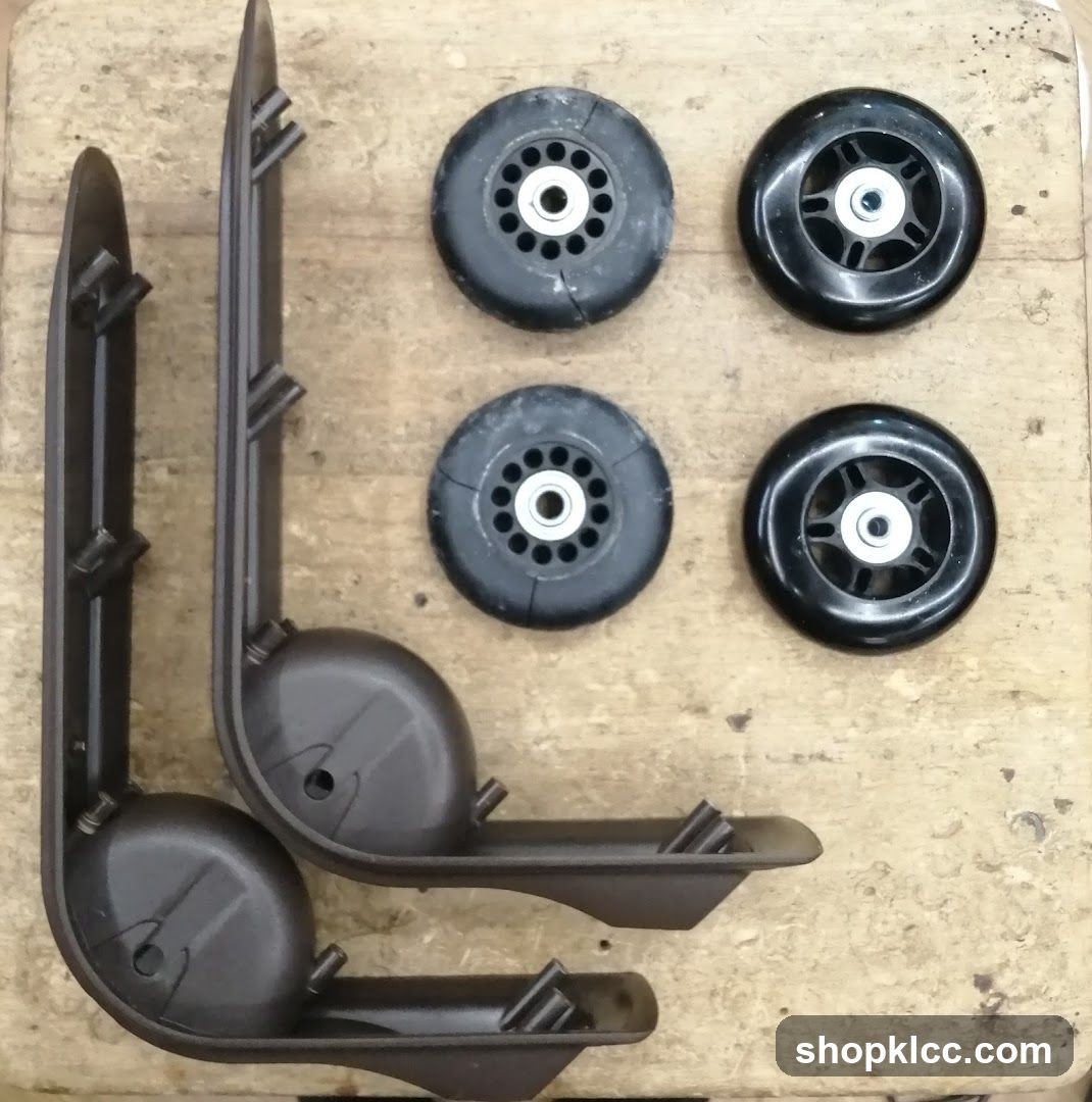 Luggage Wheels and Brackets