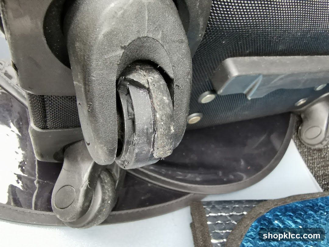 Damaged Luggage Wheel