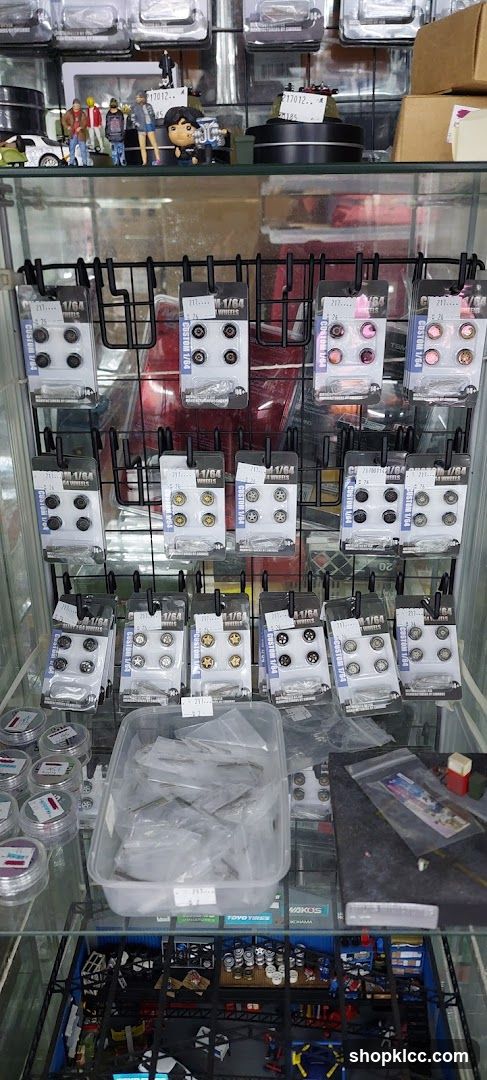 Model Car Parts Display