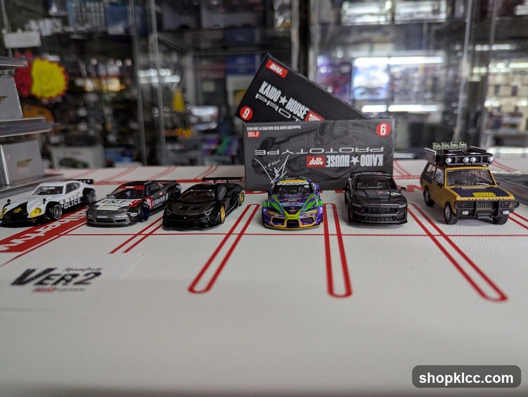 Die-cast car models
