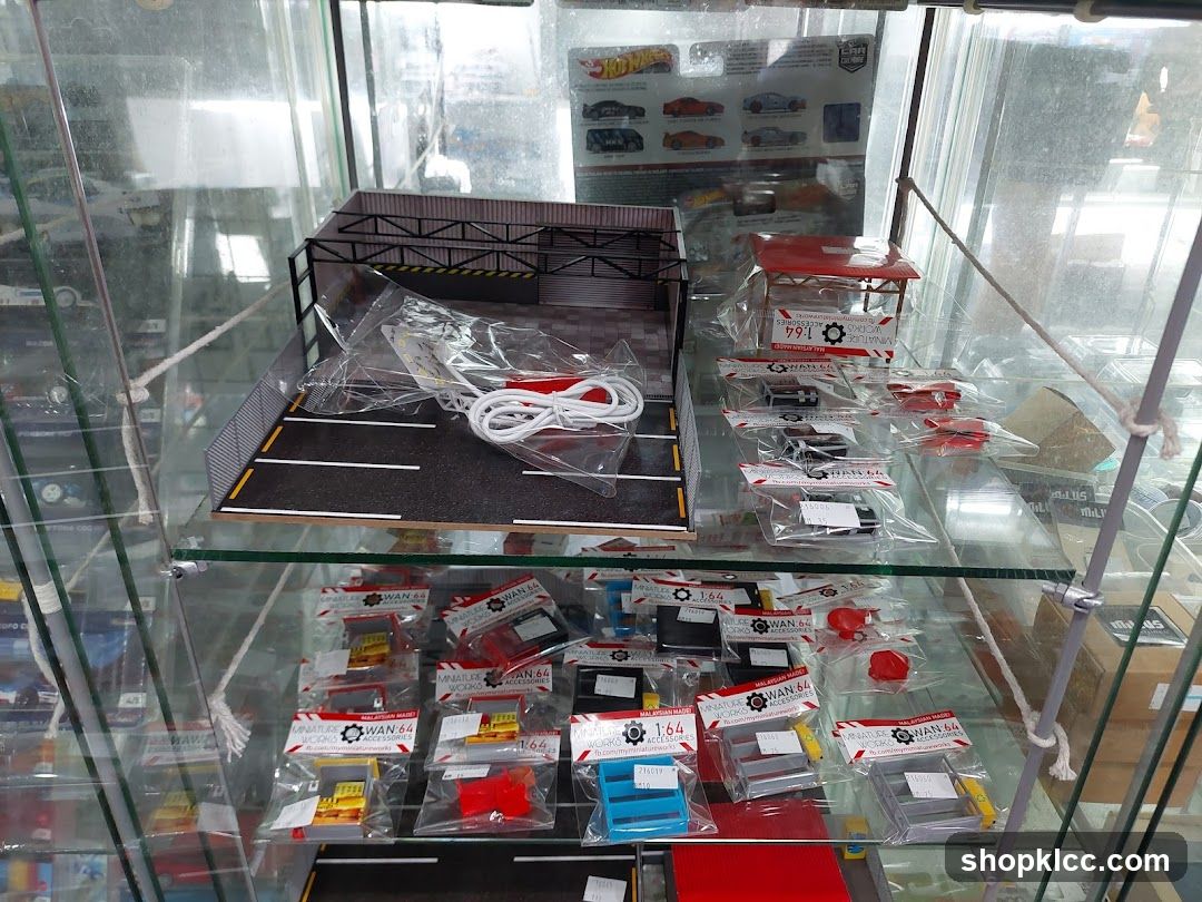 Display of Miniature Car Accessories