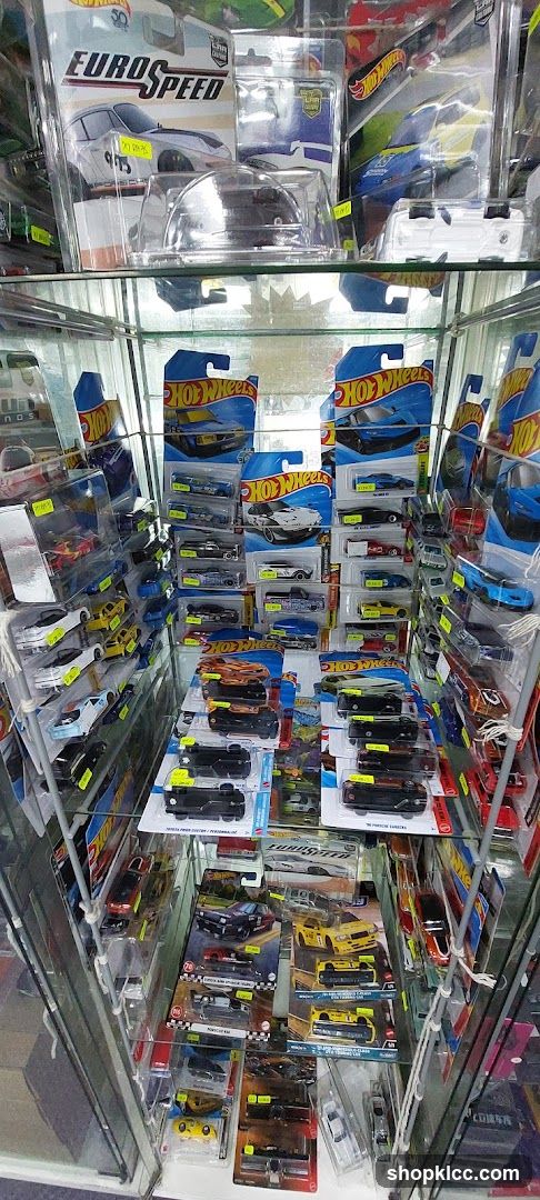 Display of toy cars