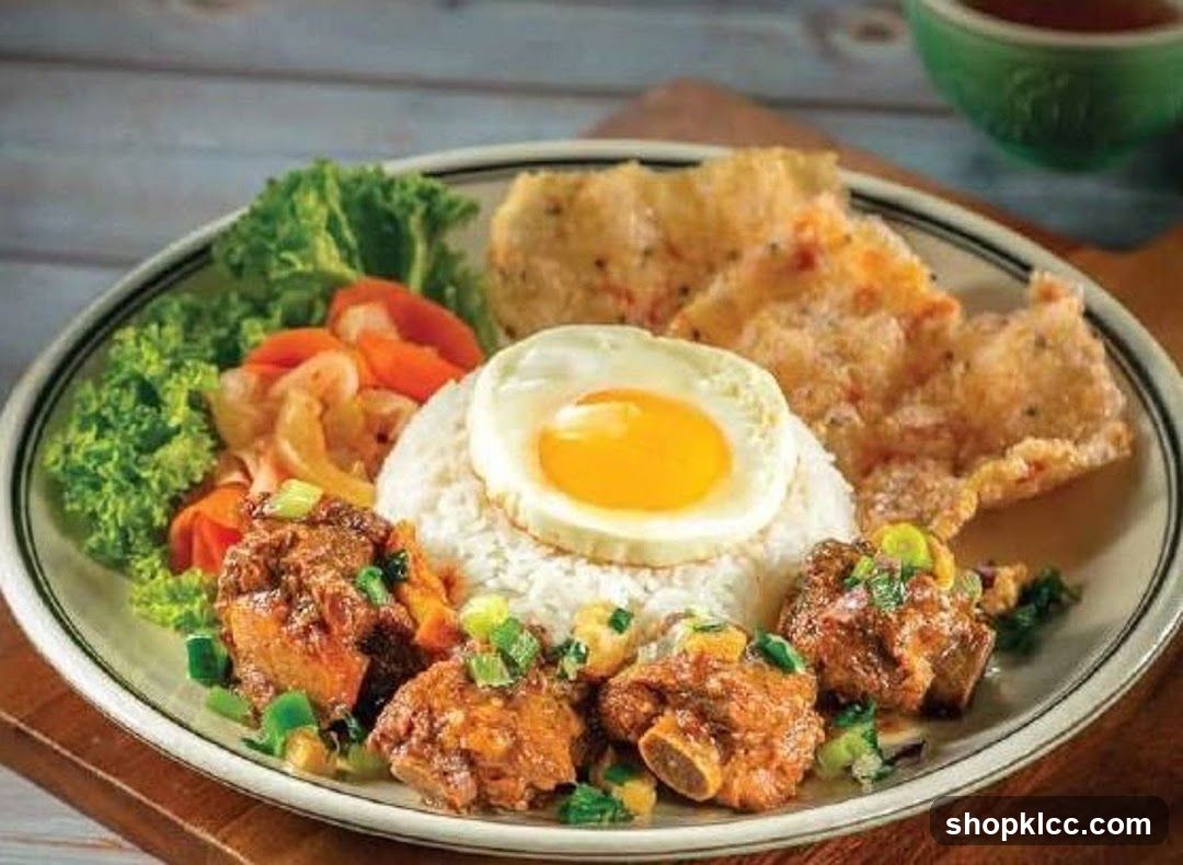 Pork Ribs with Rice and Egg