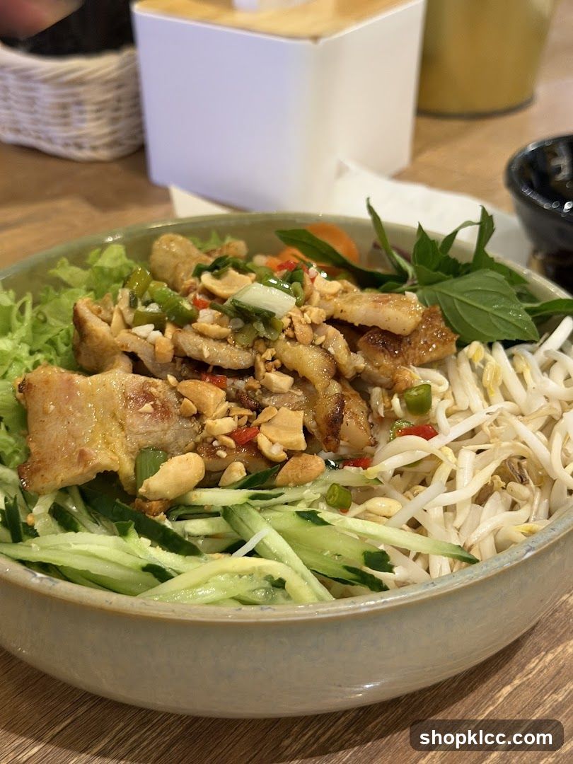 Bowl of food with meat and vegetables