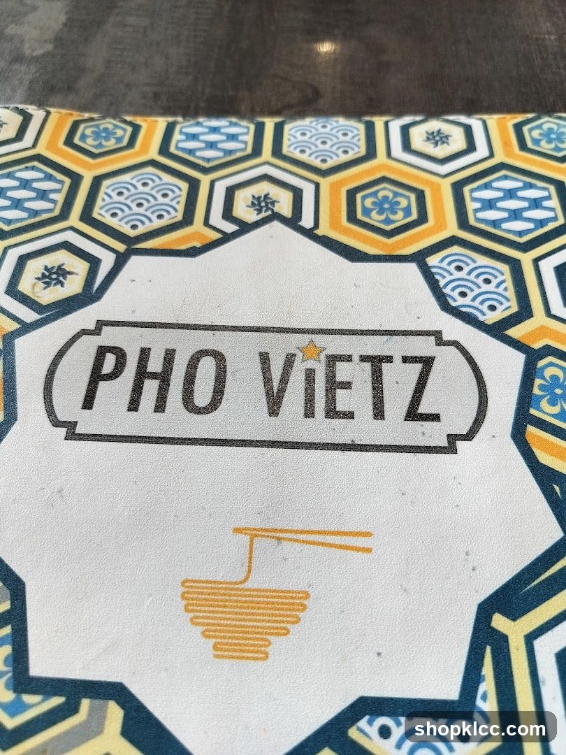 Pho Vietz Menu Cover