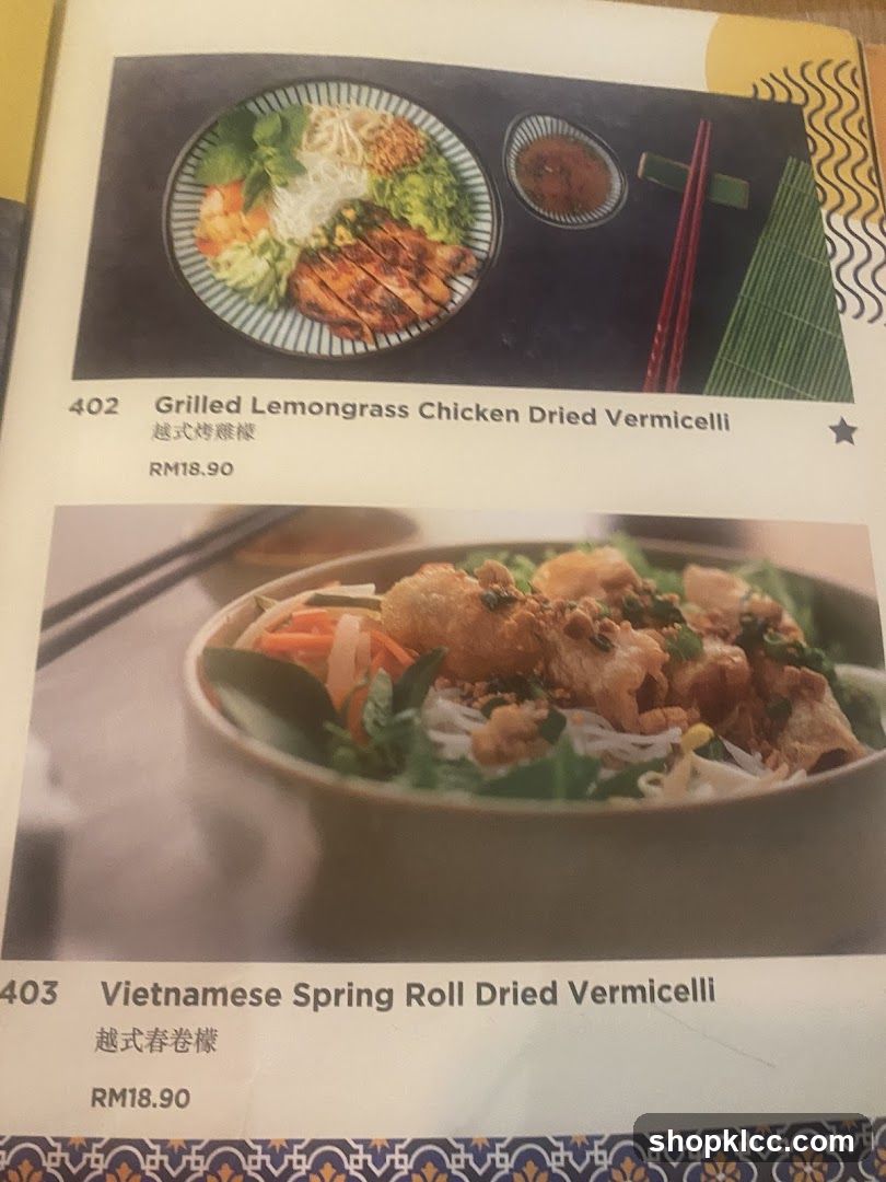 Menu Items