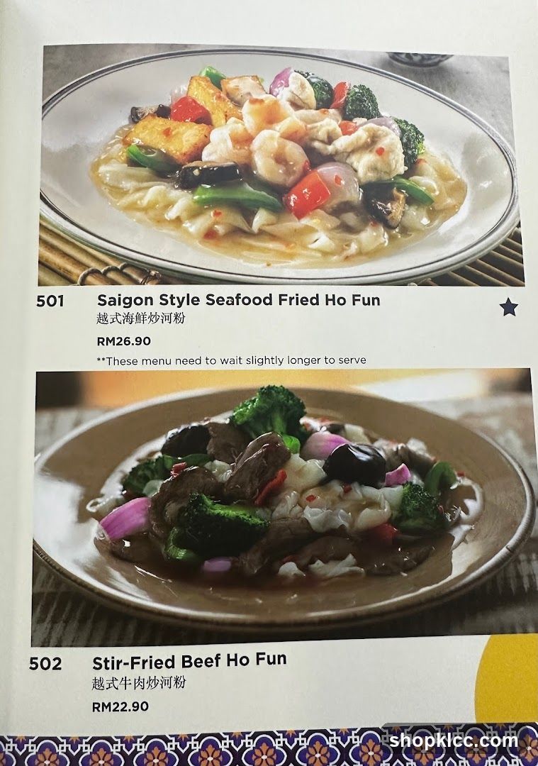 Menu Items