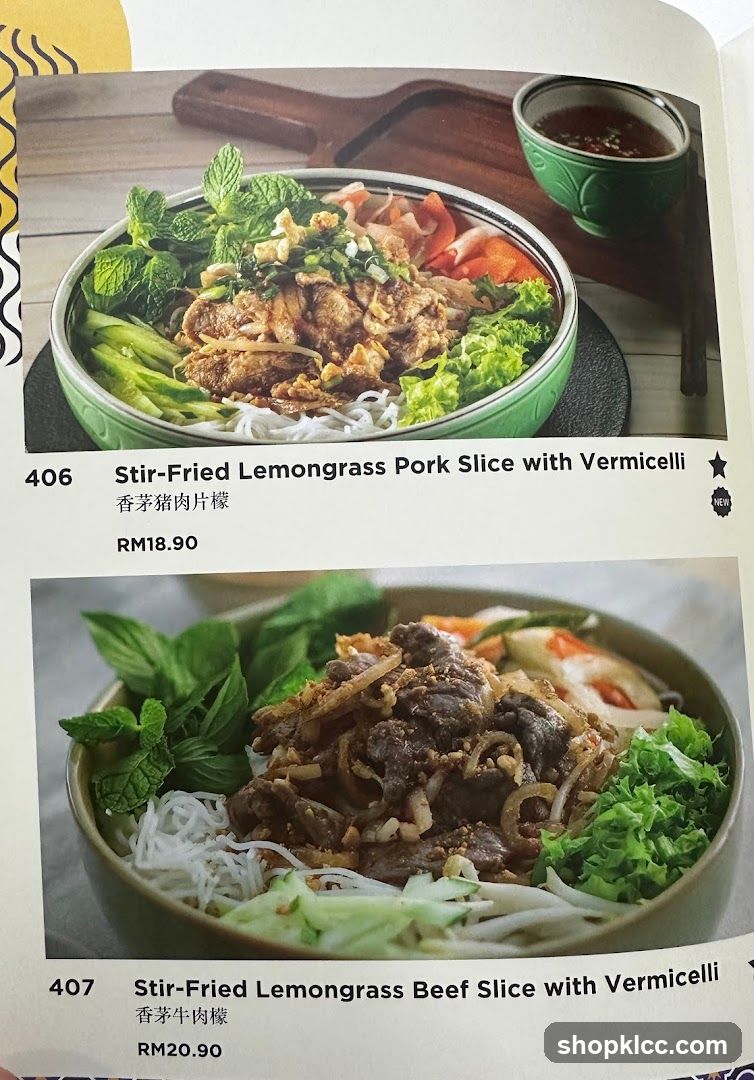Menu Items