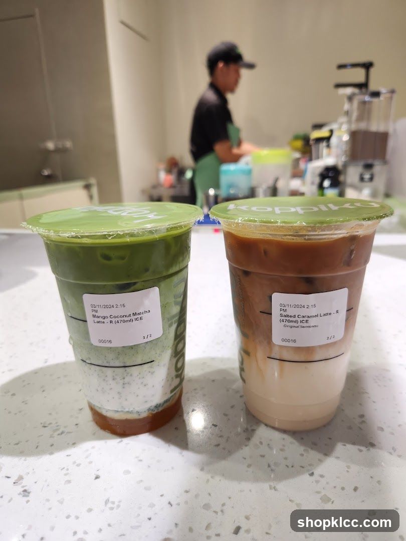 Two Iced Drinks
